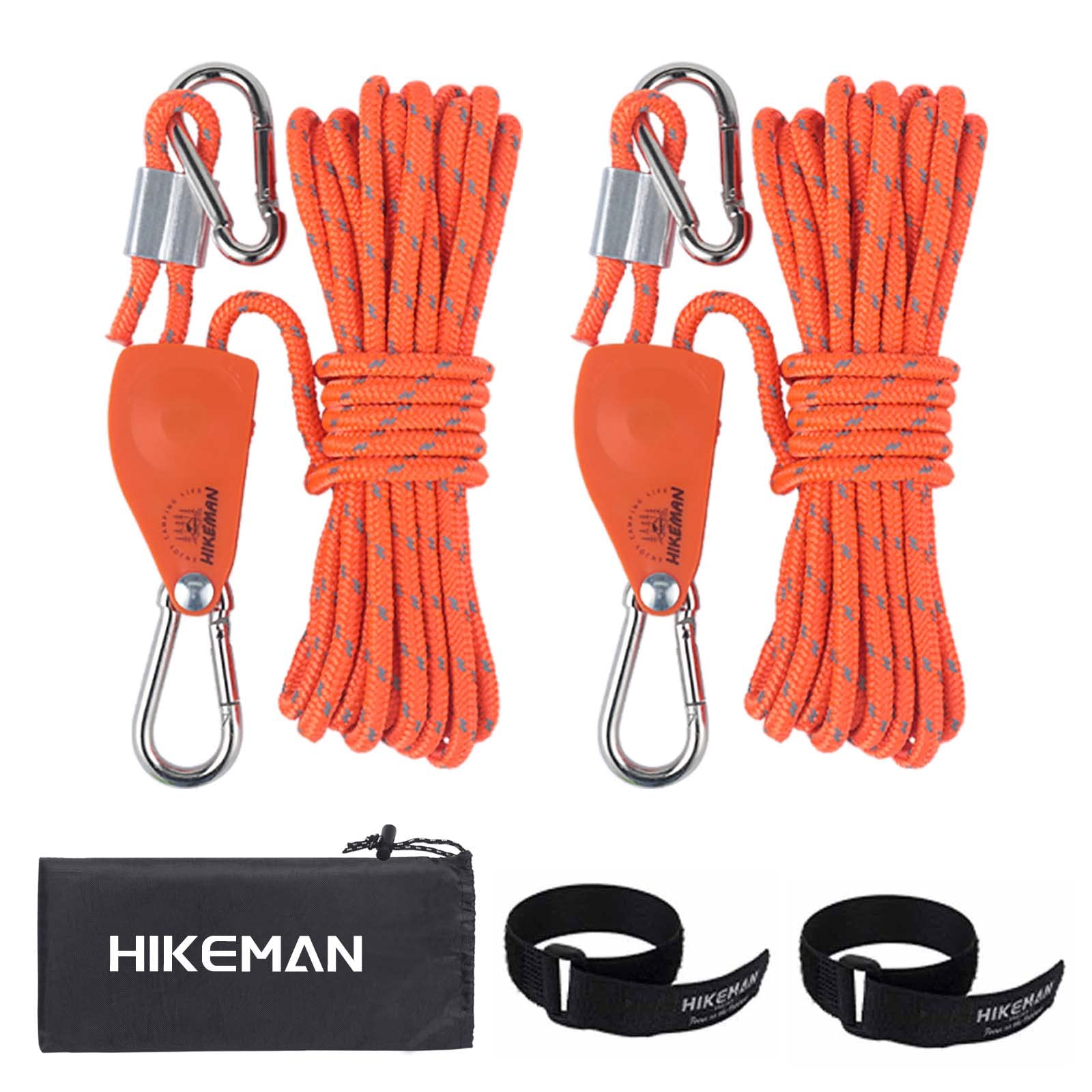Amazon.com: Hikeman Camping Rope with Ratchet Pulley,Quick Setup